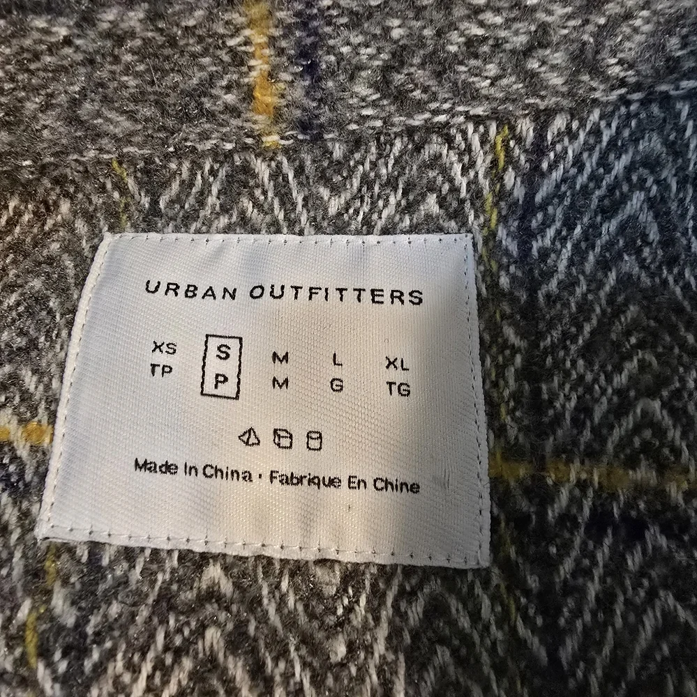 Urban Outfitters Men's Plaid Tweed Bomber Jacket Size Small